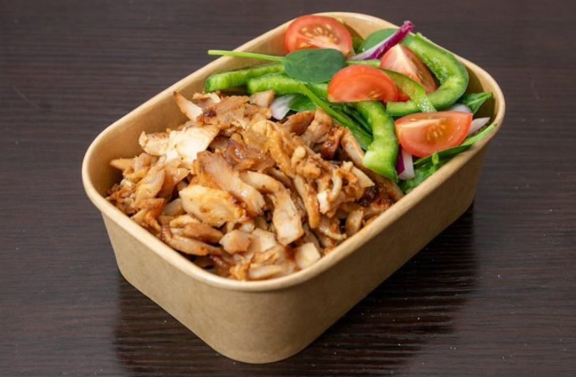 Health Freak bowl with chicken and salad